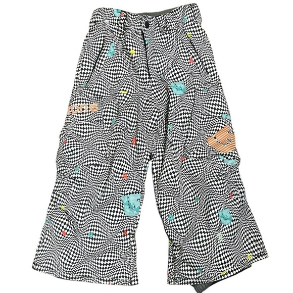 Burton Other - Burton Dryride snowboard ski pants featuring geometric pixel pattern